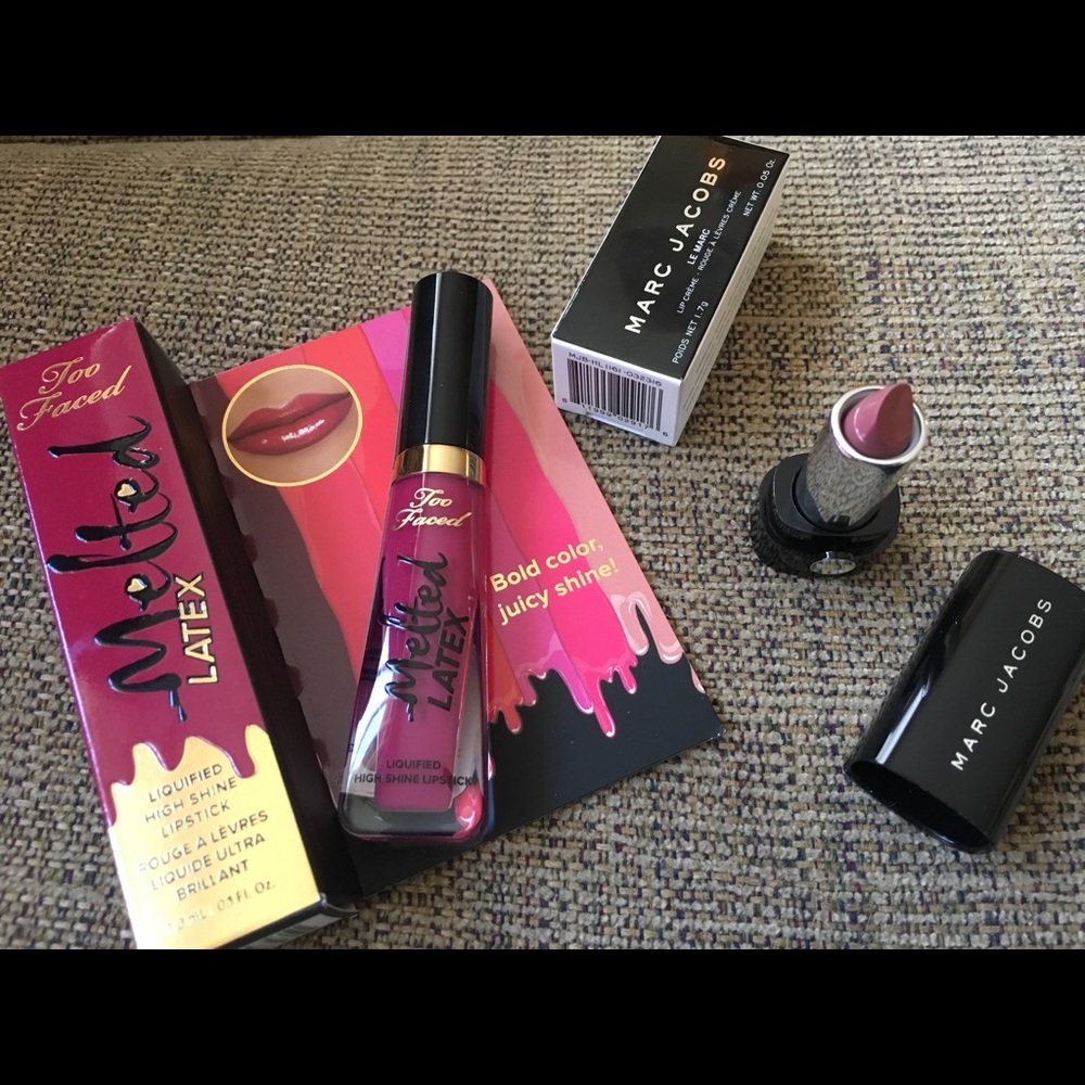 Too Faced & Marc Jacobs lip minis